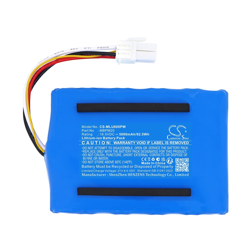 Batterier kompatibel med MOVA LiDAX Ultra 1200 Ultra 1600 Ultra 800 CS-MLU800PW