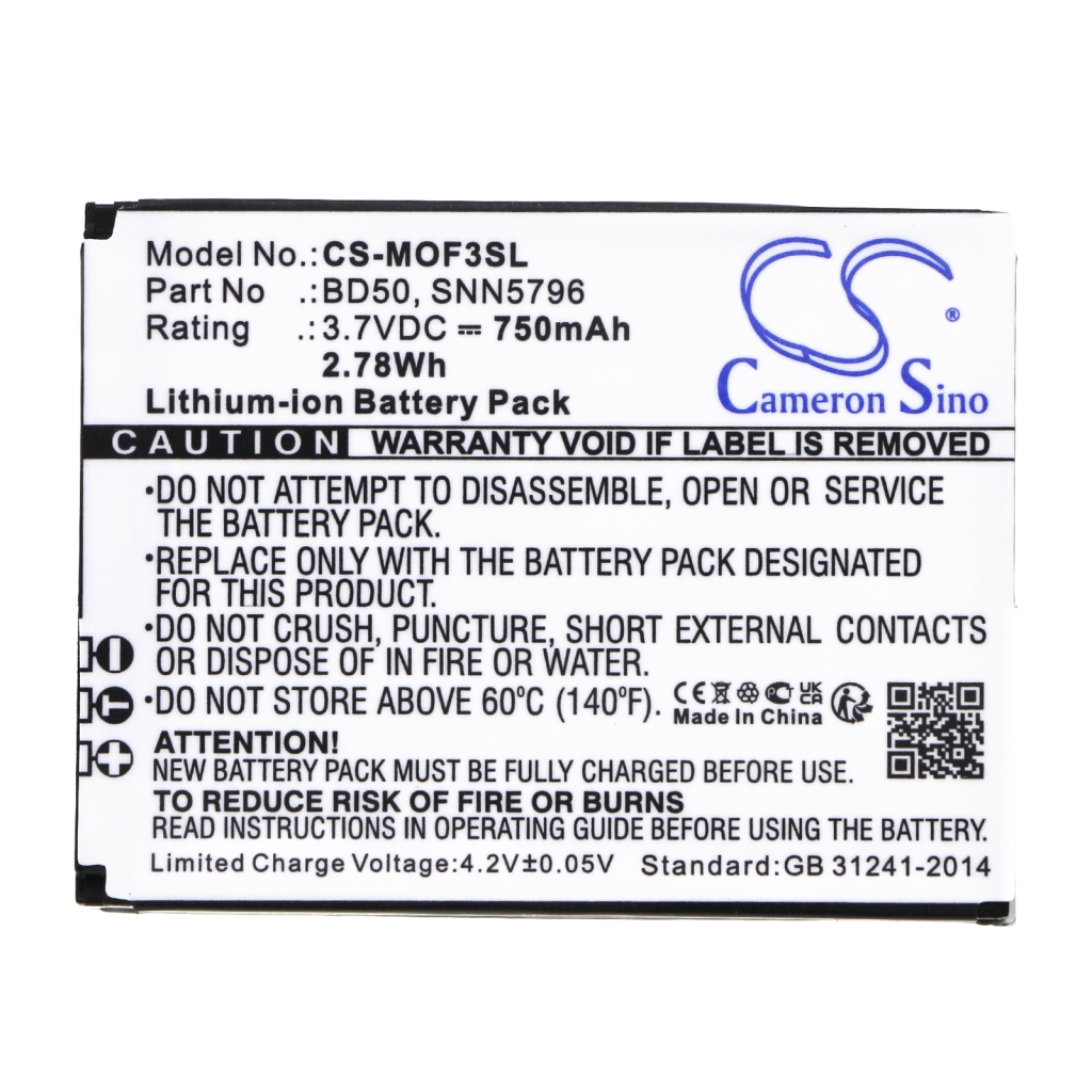 Mobiltelefonbatteri Motorola CS-MOF3SL