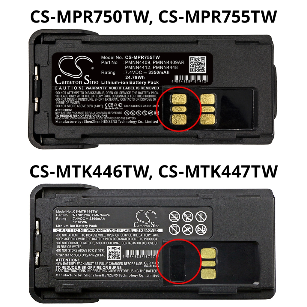Tovejs radio batteri Motorola APX2000
