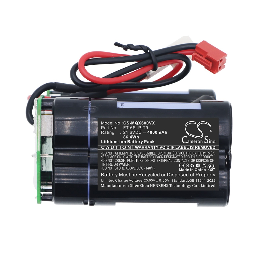 Batteri kompatibel med Miboi CS-MQX600VX