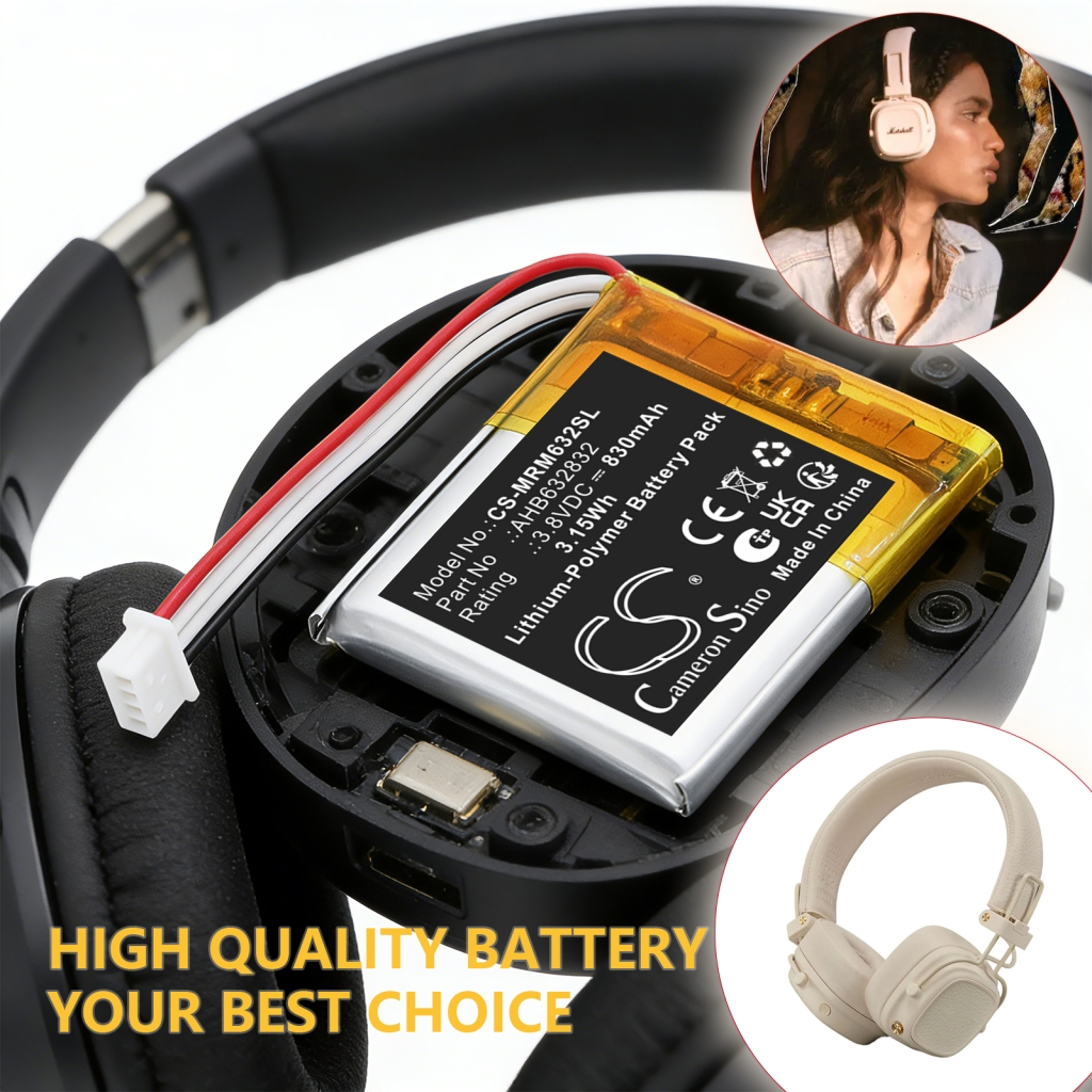 Batteri kompatibel med Marshall CS-MRM632SL