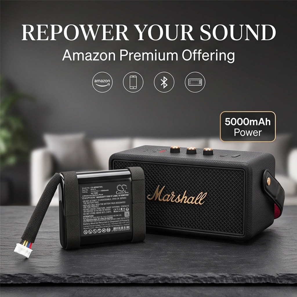 Batteri kompatibel med Marshall CS-MRM879SL