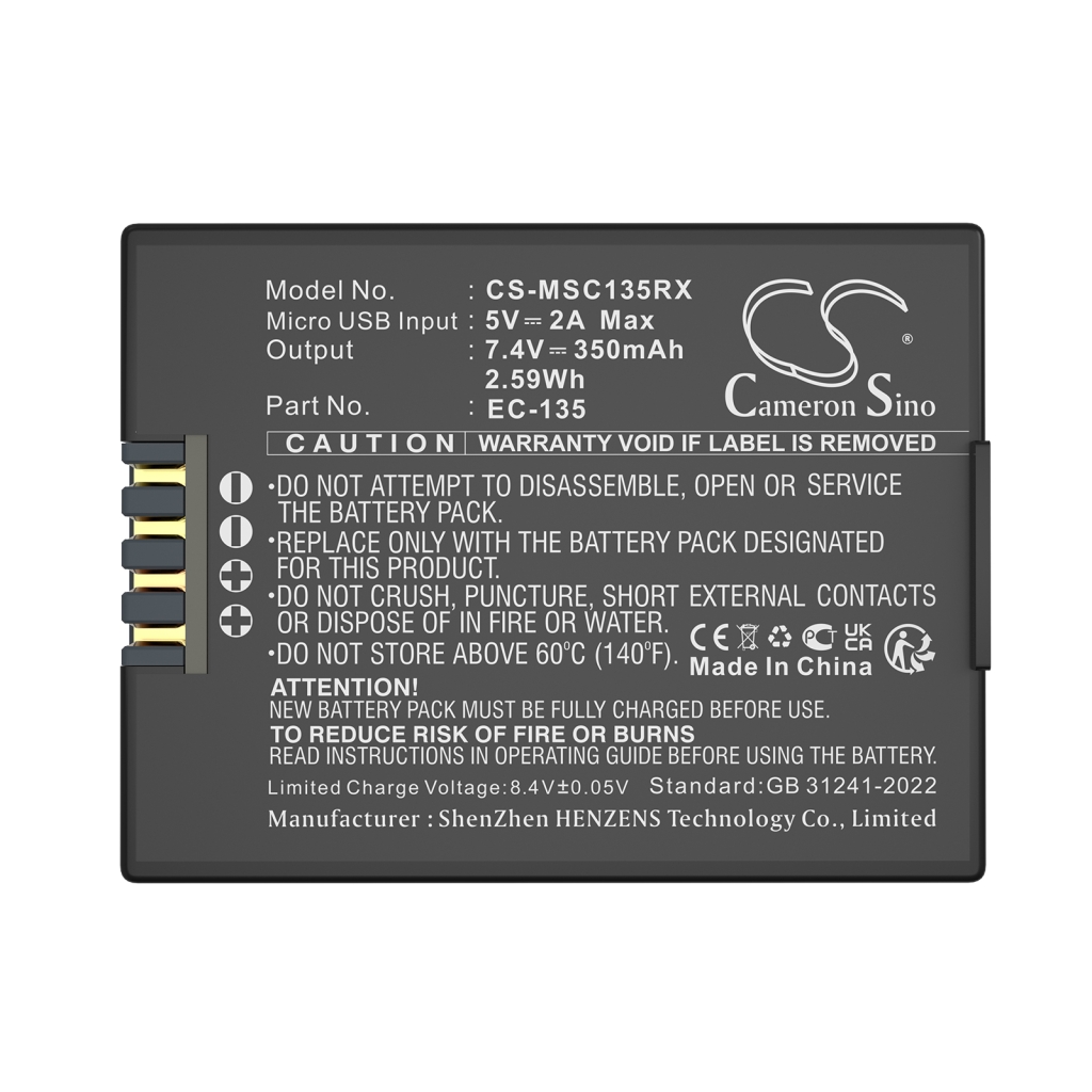 Batterier til droner Modster CS-MSC135RX