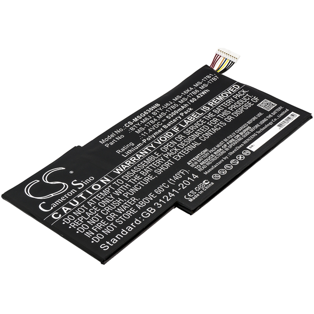 Notebookbatteri MSI CS-MSG630NB