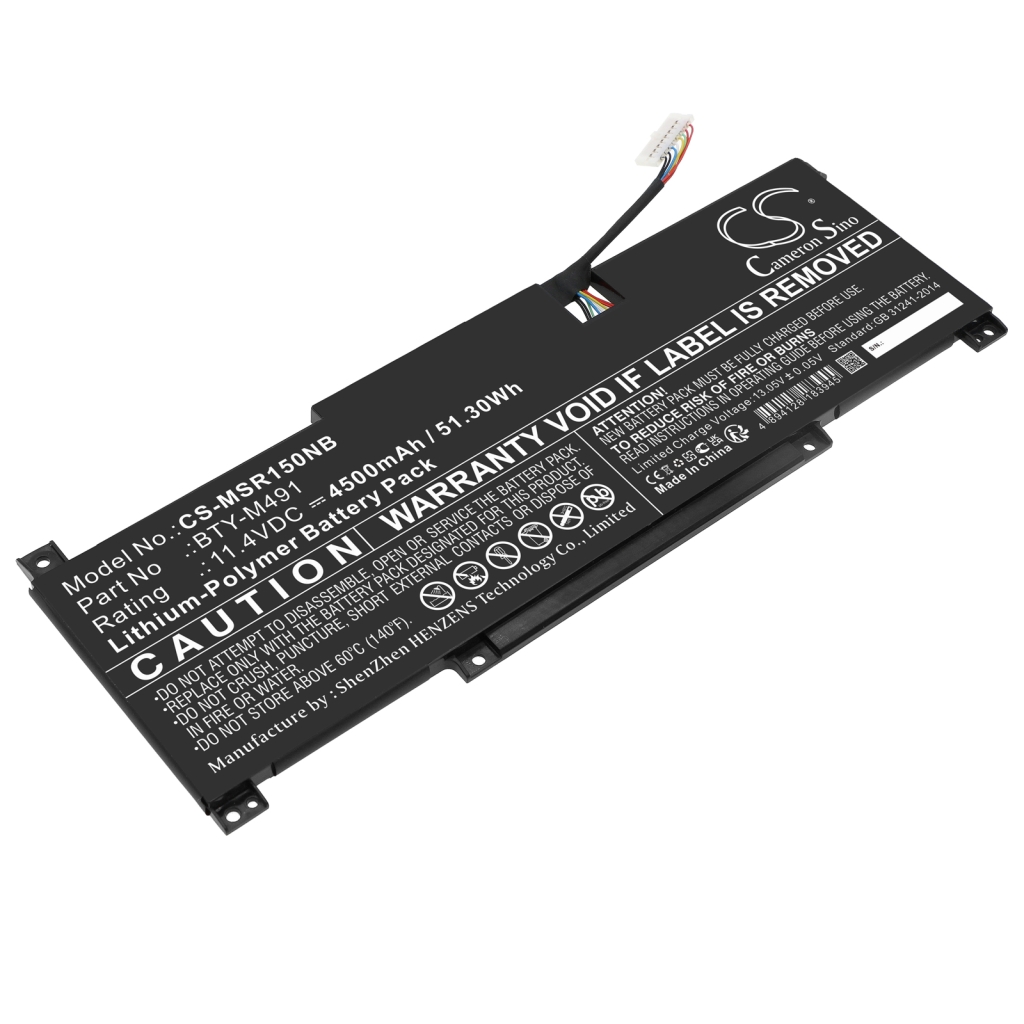 Notebookbatteri MSI CS-MSR150NB