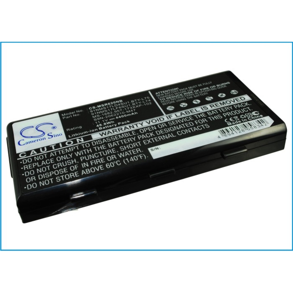 Notebook battery MSI CX623-028BL