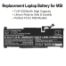 Batteri kompatibel med MSI CS-MSW147NB