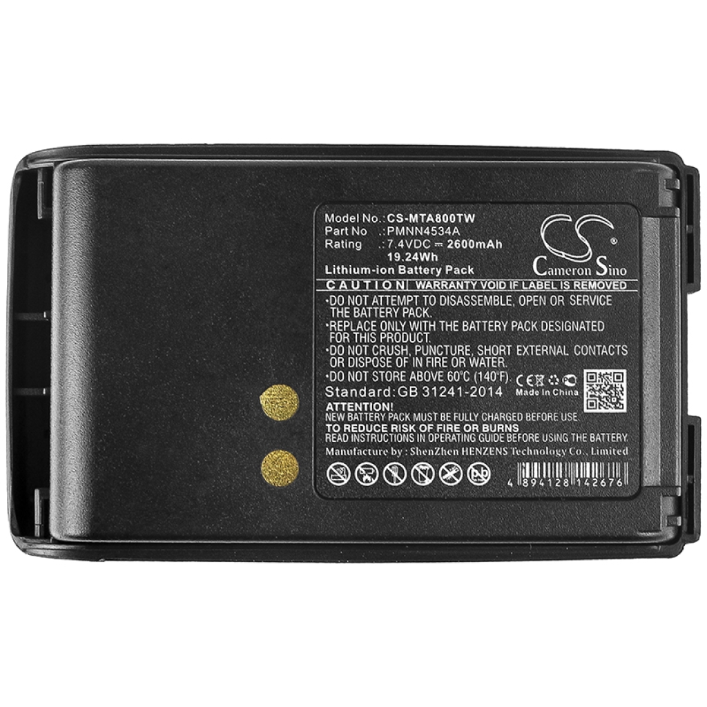 Tovejs radio batteri Motorola CS-MTA800TW