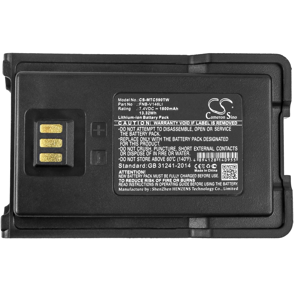Tovejs radio batteri Motorola CS-MTC590TW