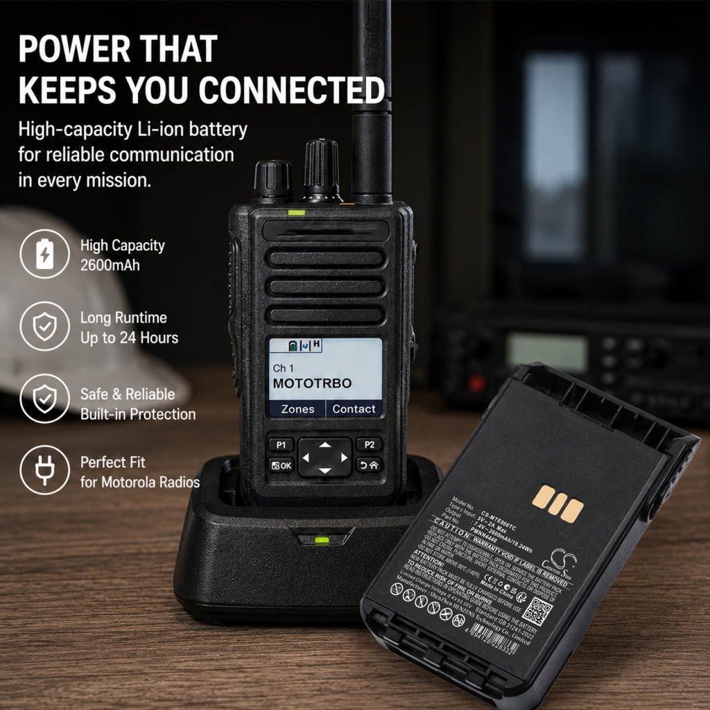 Batteri kompatibel med Motorola CS-MTE866TC