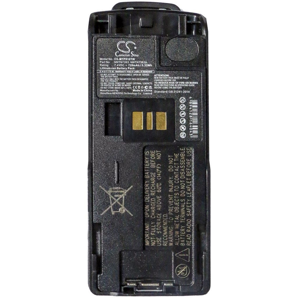 Tovejs radio batteri Motorola CS-MTP810TW