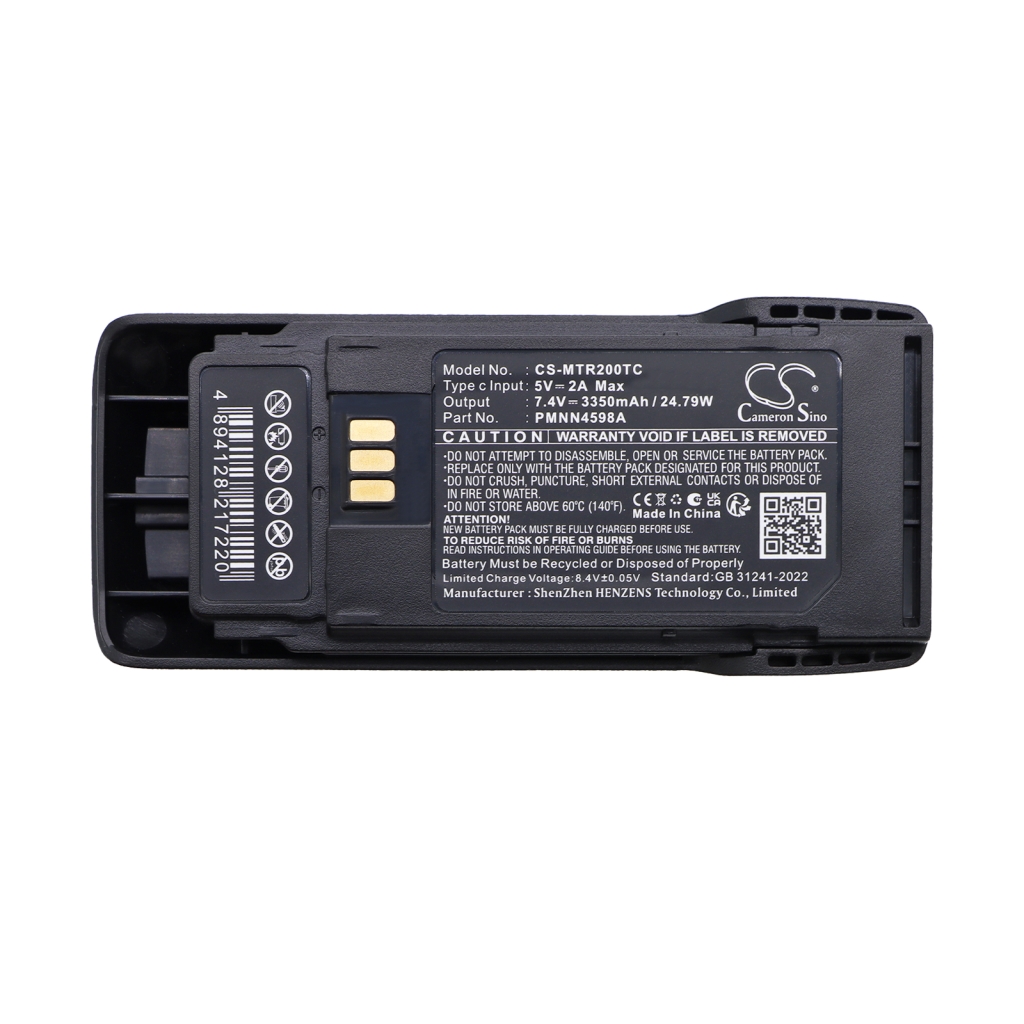 Batteri kompatibel med Motorola CS-MTR200TC