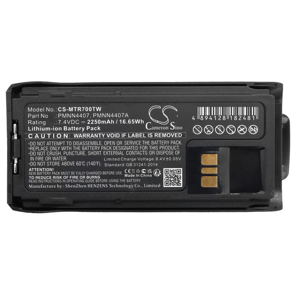 Tovejs radio batteri Motorola CS-MTR700TW