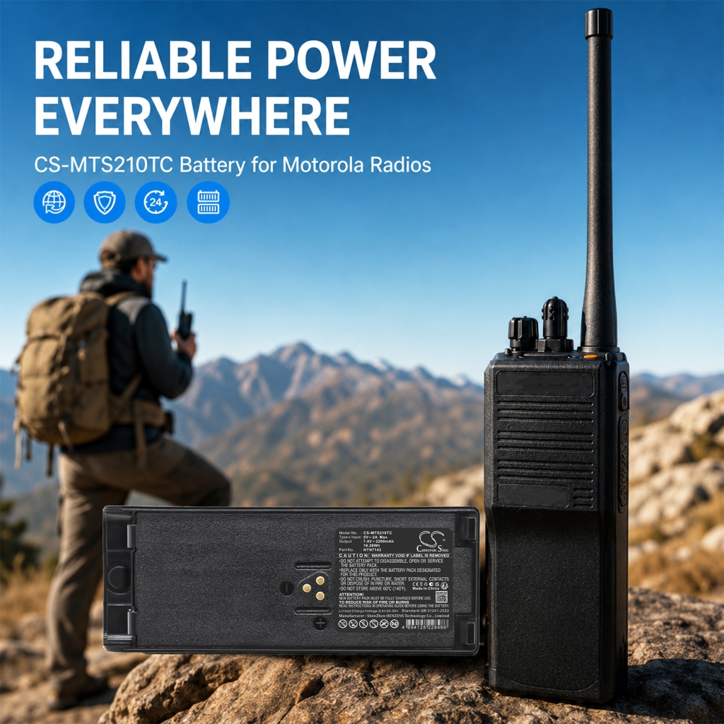 Batteri kompatibel med Motorola CS-MTS210TC