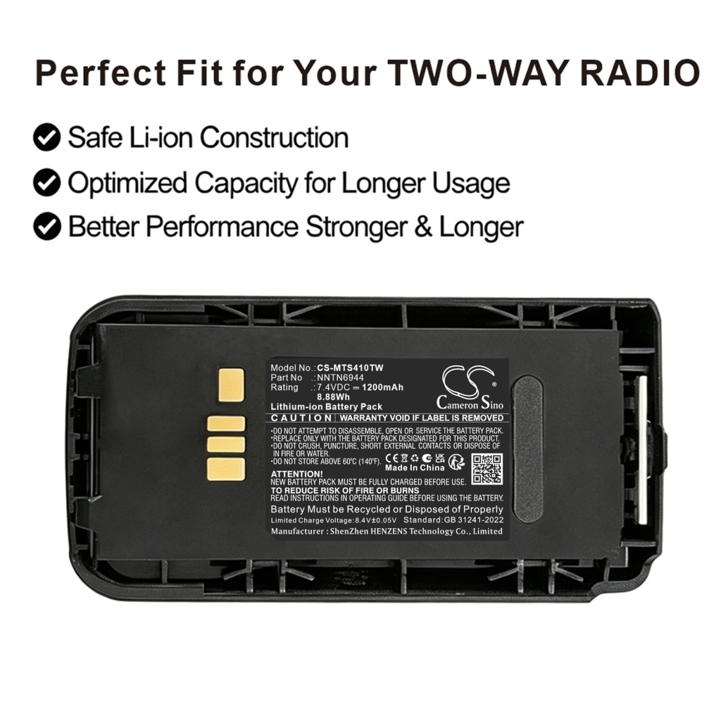 Batteri kompatibel med Motorola CS-MTS410TW