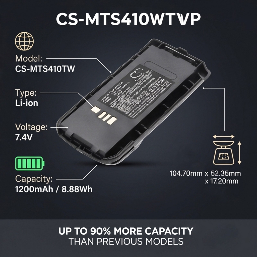 Batteri kompatibel med Motorola CS-MTS410TW