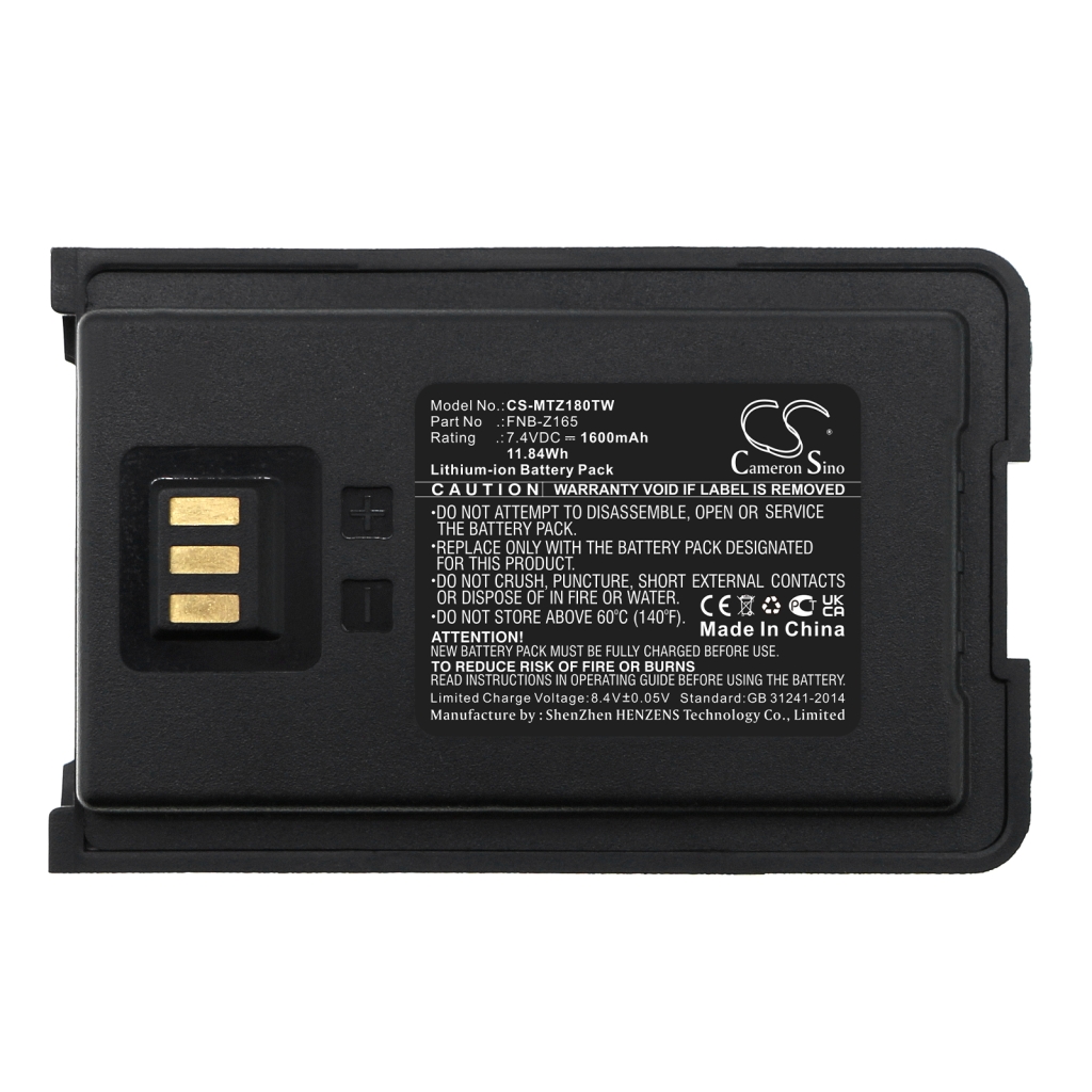 Tovejs radio batteri Motorola CS-MTZ180TW