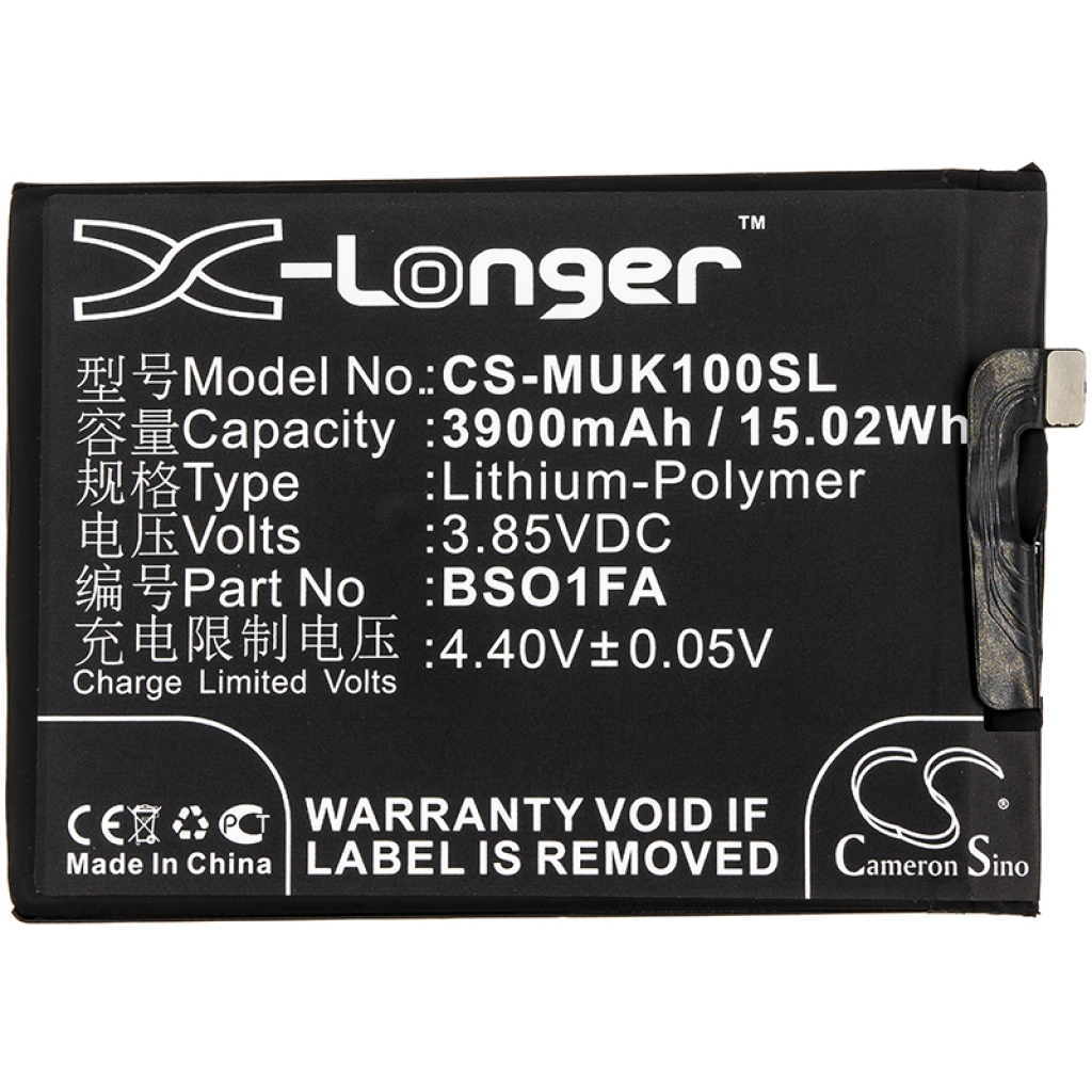 Mobiltelefonbatteri Xiaomi CS-MUK100SL
