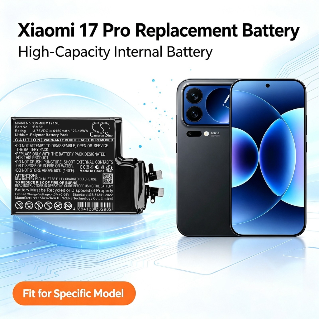 Batterier kompatibel med Xiaomi 17 Pro CS-MUM171SL