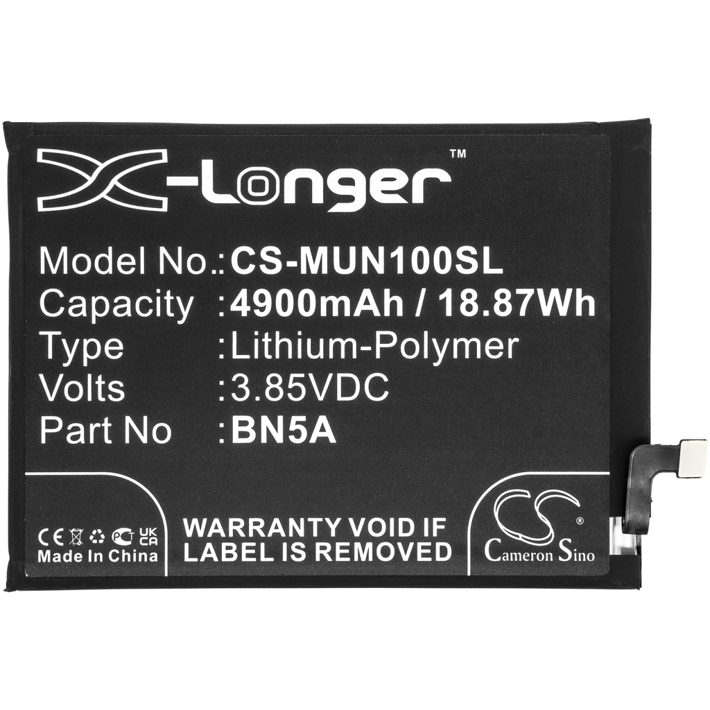 Compatible battery replacement for Poco BN5A