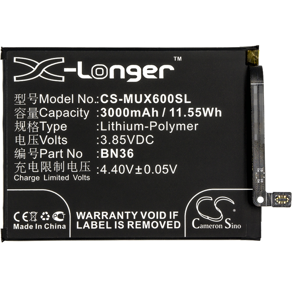 Mobiltelefonbatteri Xiaomi CS-MUX600SL
