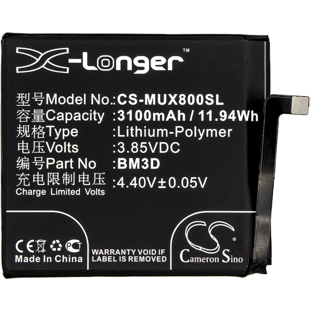 Mobiltelefonbatteri Xiaomi CS-MUX800SL