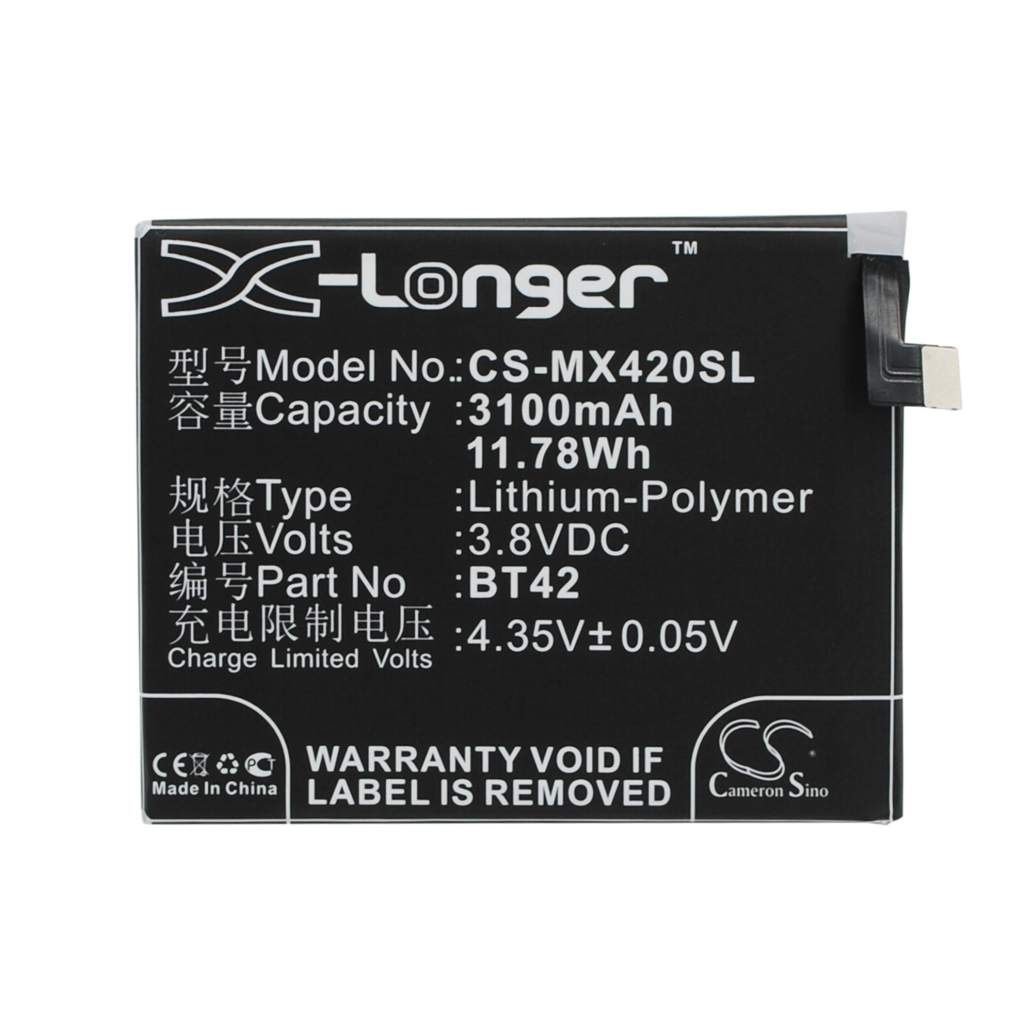 Mobiltelefonbatteri MeiZu CS-MX420SL