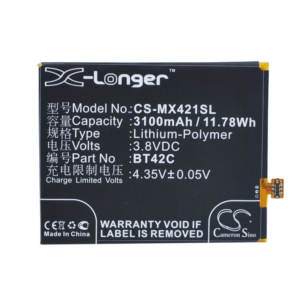 Mobiltelefonbatteri MeiZu CS-MX421SL