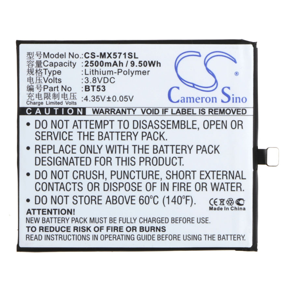 Mobiltelefonbatteri MeiZu CS-MX571SL