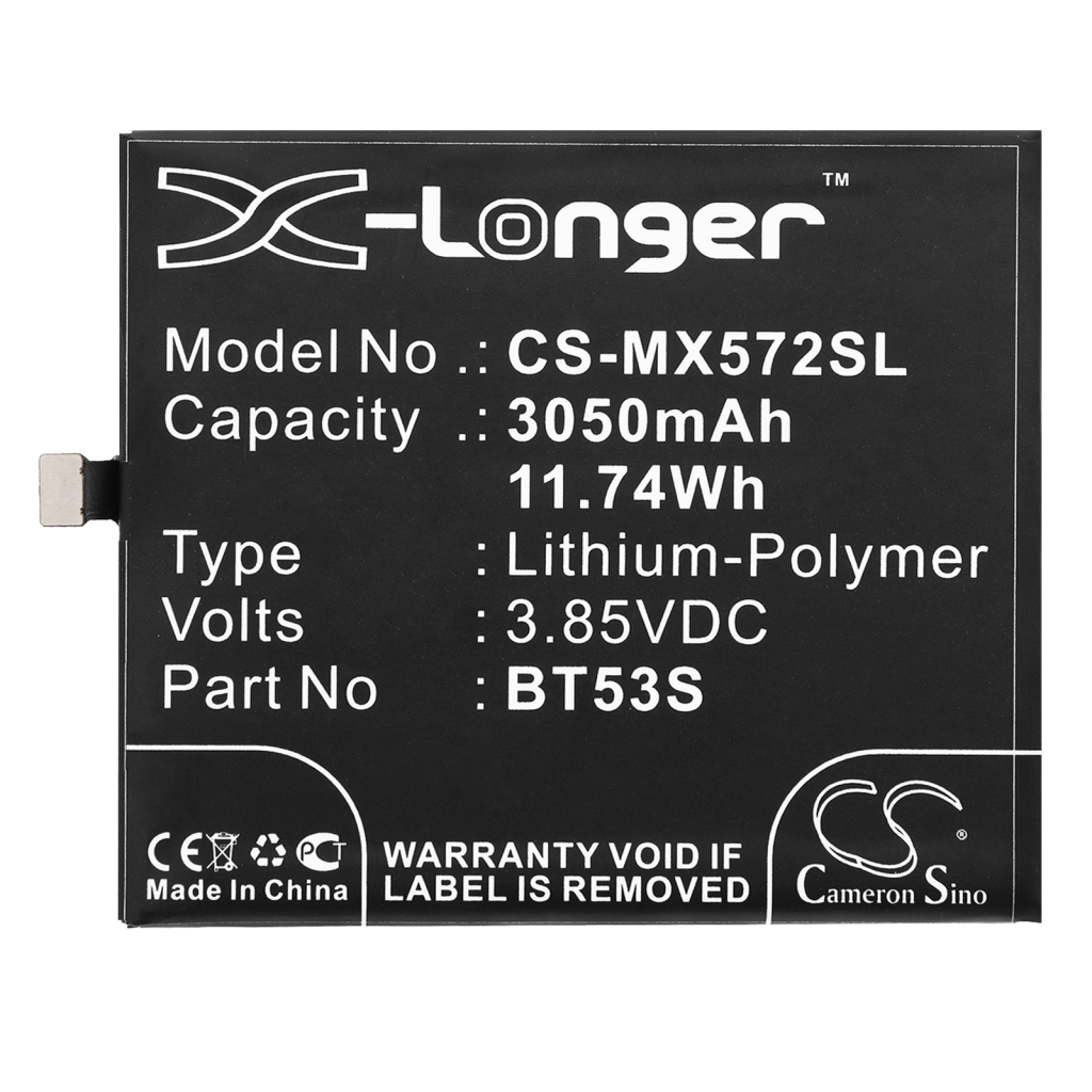 Mobiltelefonbatteri MeiZu CS-MX572SL