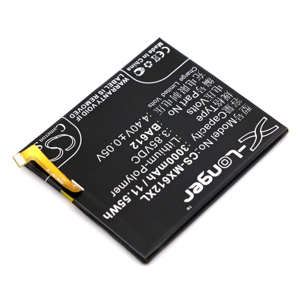 Mobiltelefonbatteri MeiZu CS-MX612XL