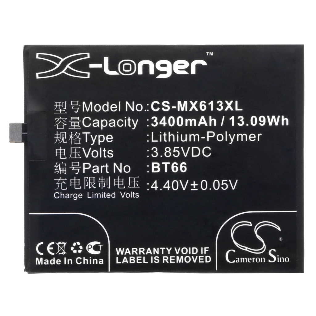 Mobiltelefonbatteri MeiZu CS-MX613XL