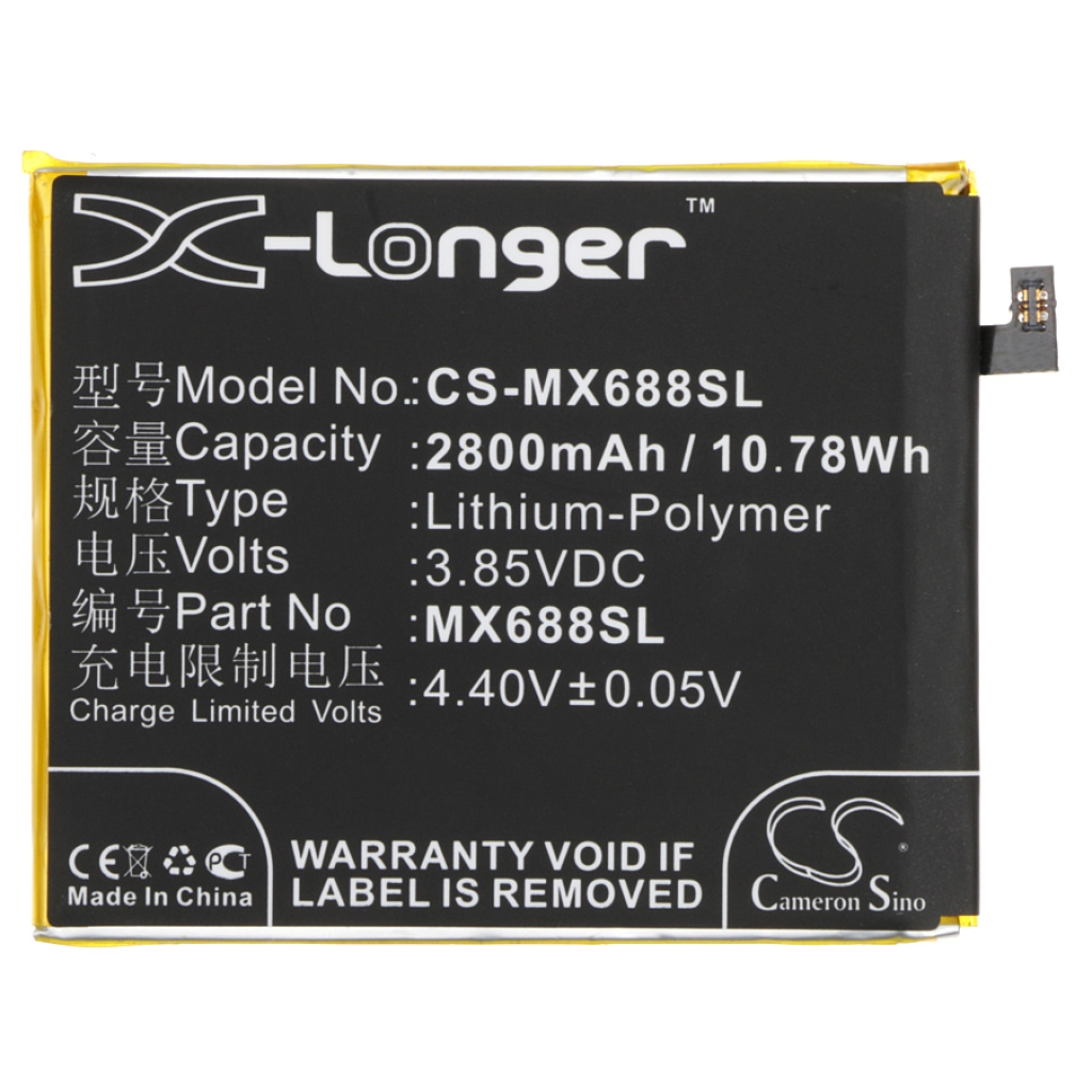 Mobiltelefonbatteri MeiZu CS-MX688SL
