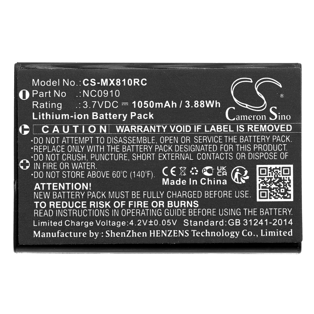 Fjernbetjeningsbatteri Urc CS-MX810RC