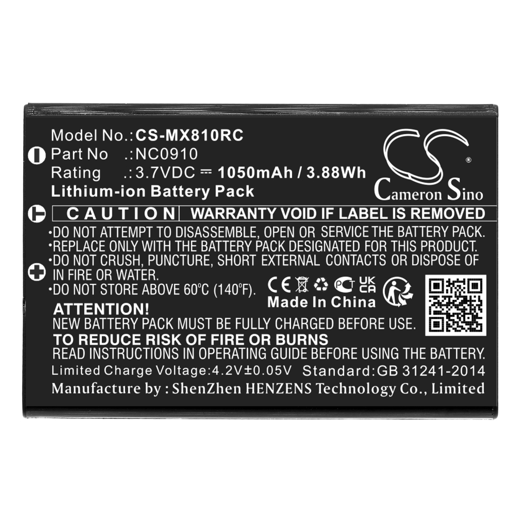 Remote Control Battery Urc CS-MX810RC