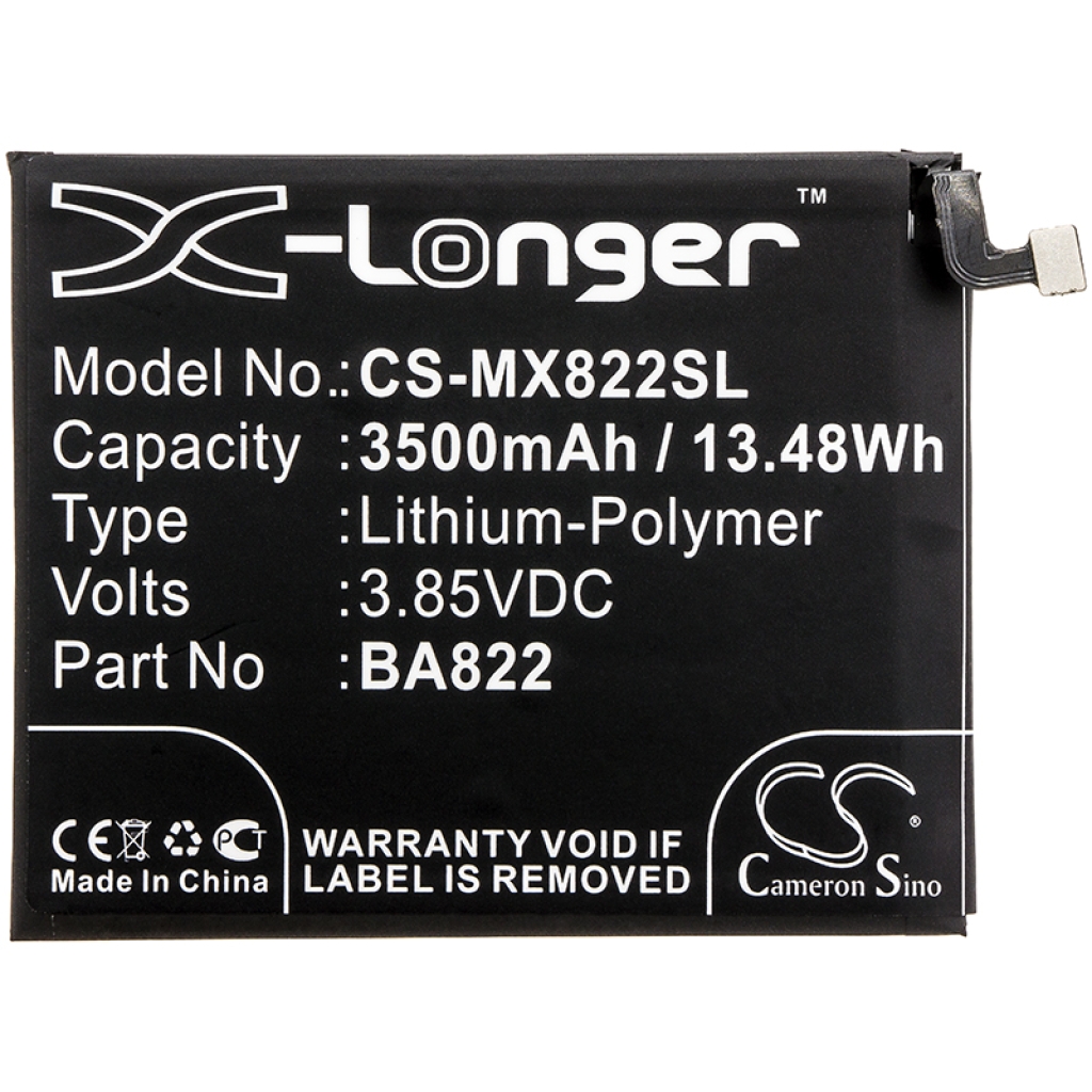 Mobiltelefonbatteri MeiZu CS-MX822SL