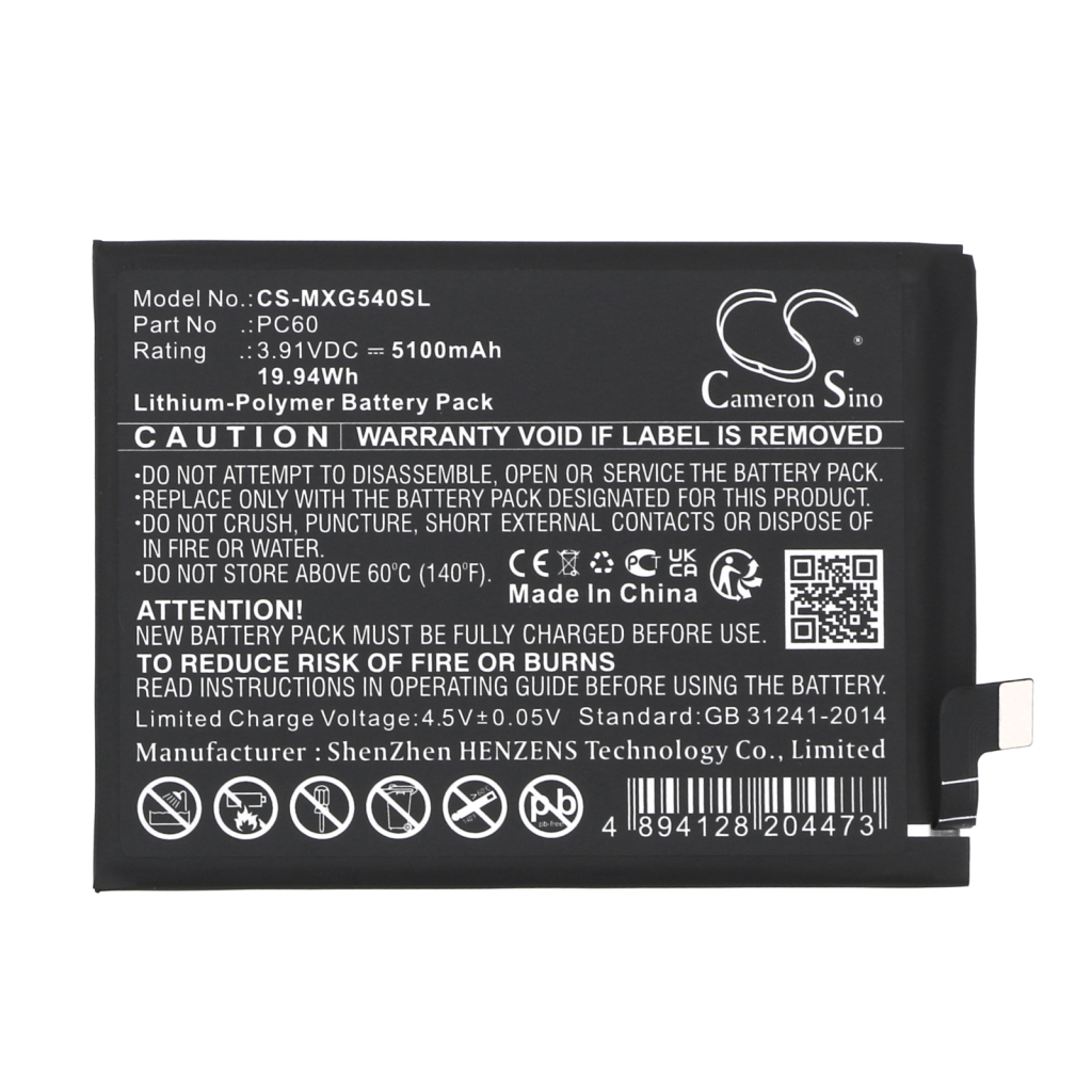 Mobiltelefonbatteri Motorola CS-MXG540SL