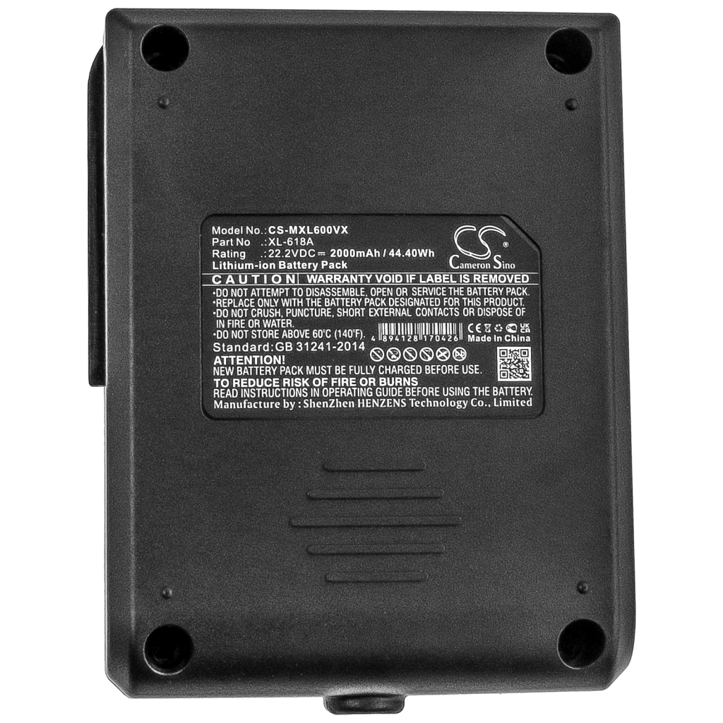 Støvsugerbatteri Moosoo CS-MXL600VX