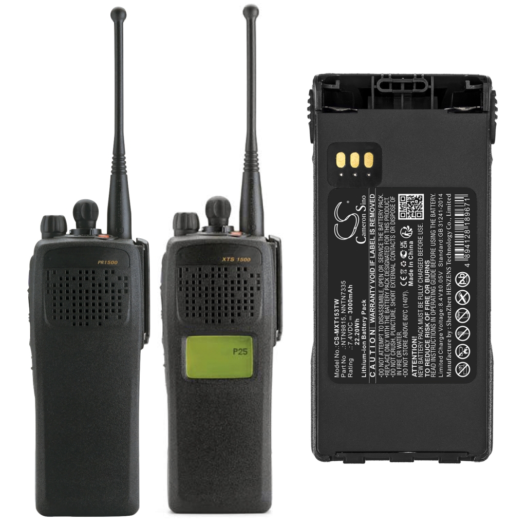 Tovejs radio batteri Motorola PR1500