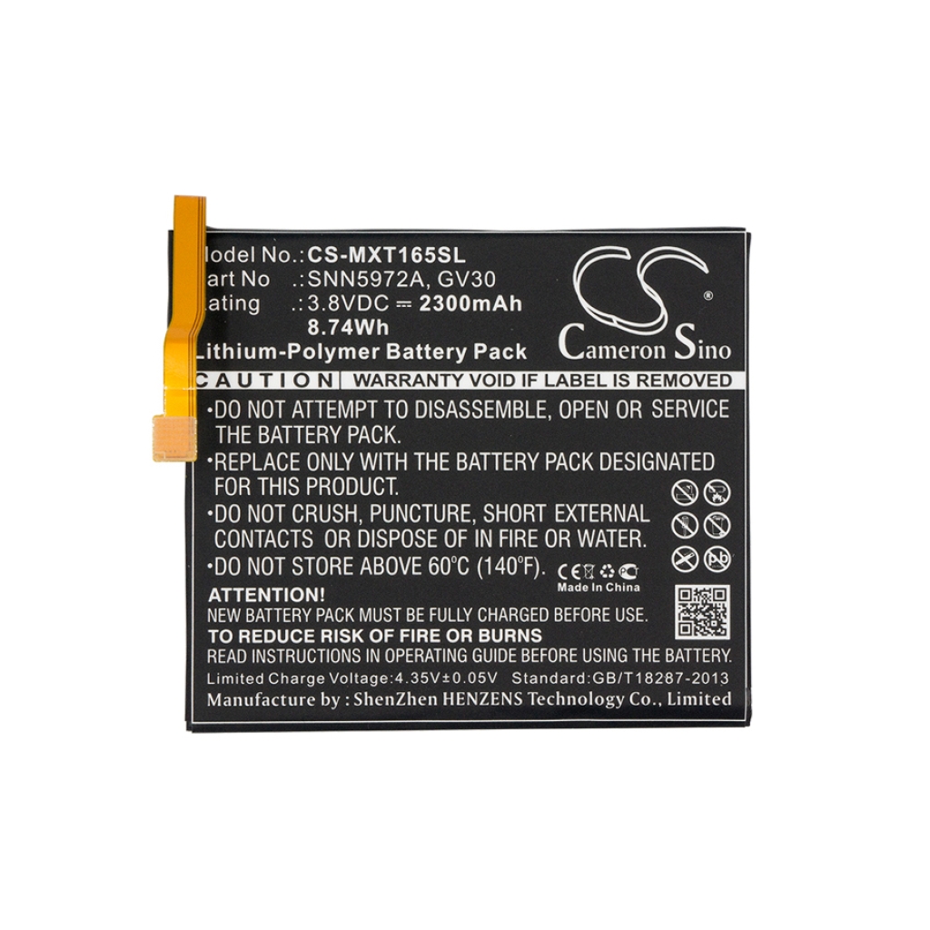Mobiltelefonbatteri Motorola CS-MXT165SL