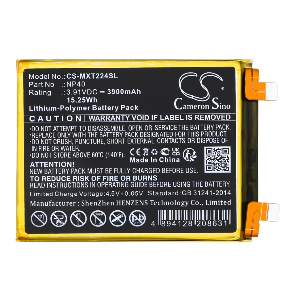 Mobiltelefonbatteri Motorola CS-MXT224SL