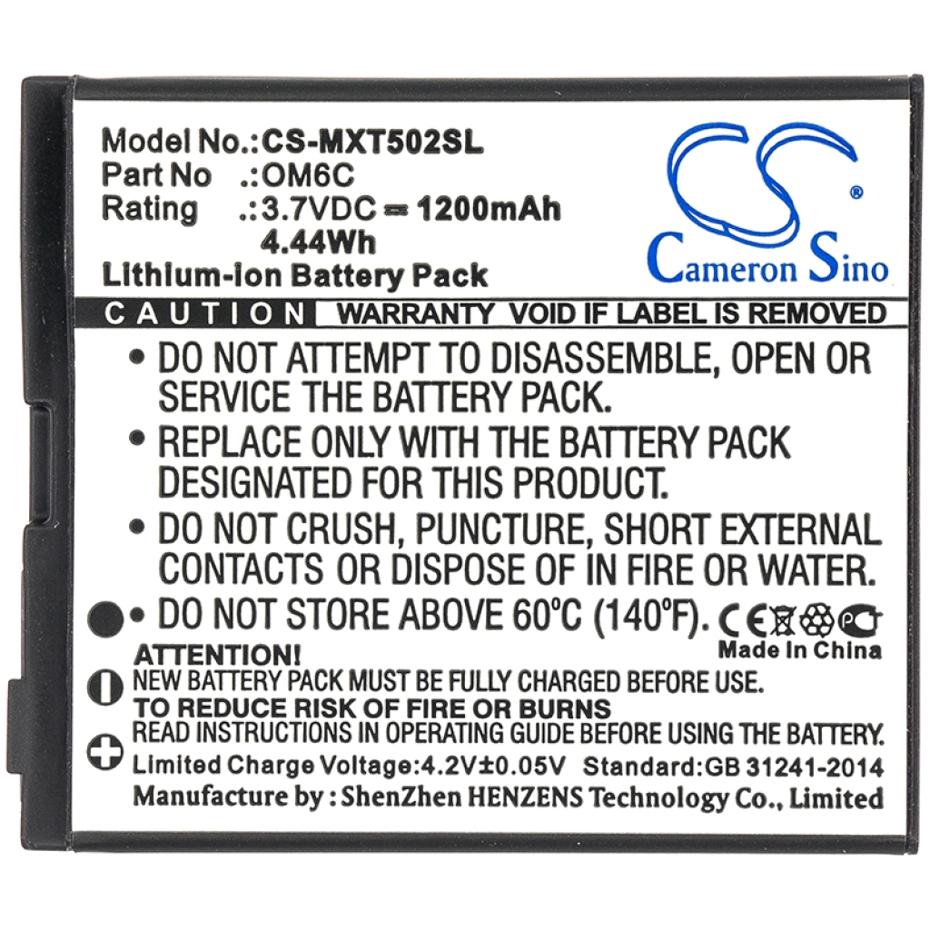 Mobiltelefonbatteri Motorola CS-MXT502SL