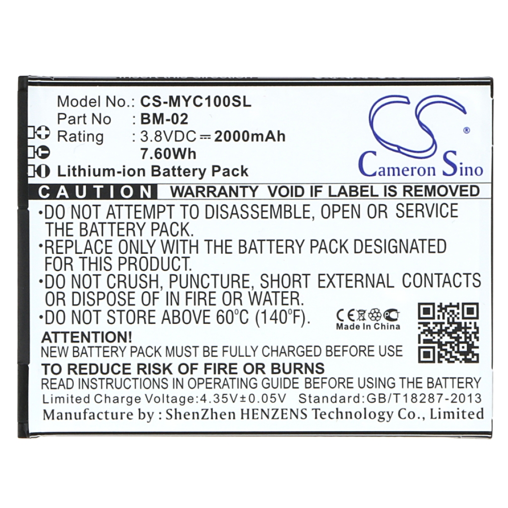 Mobiltelefonbatteri Myphone CS-MYC100SL