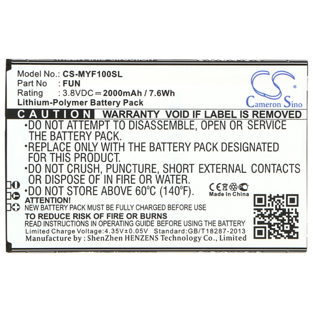 Batteri kompatibel med Myphone CS-MYF100SL
