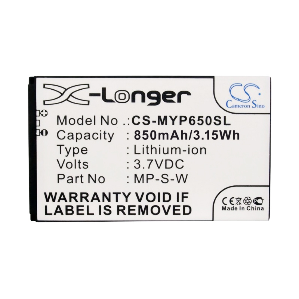 Mobiltelefonbatteri Myphone CS-MYP650SL