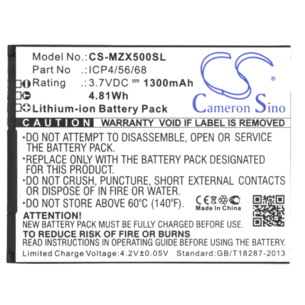 Batteri kompatibel med Navon CS-MZX500SL