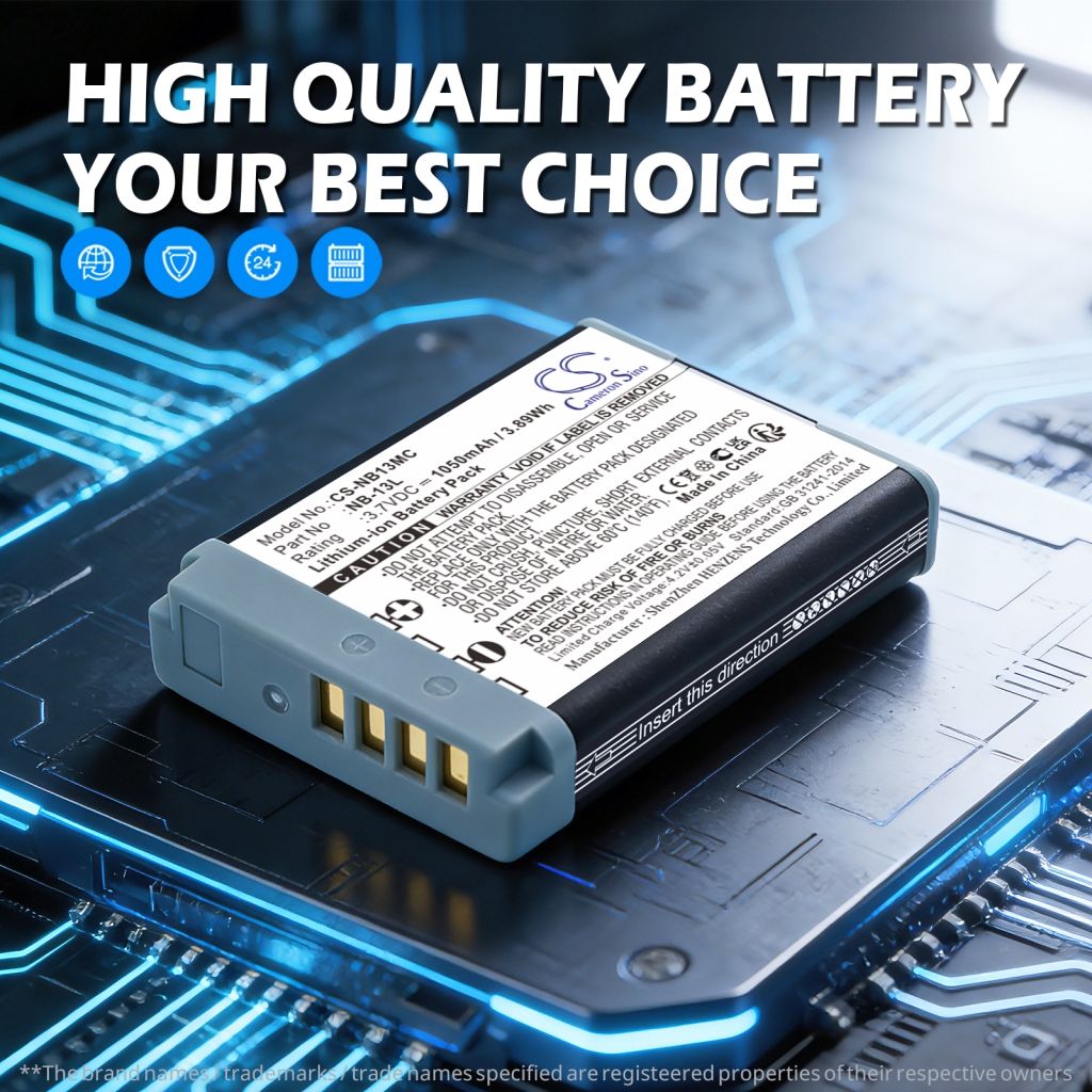 Batteri kompatibel med Canon CS-NB13MC