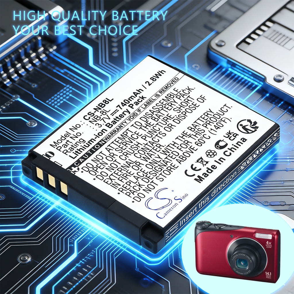 Batteri kompatibel med Canon CS-NB8L