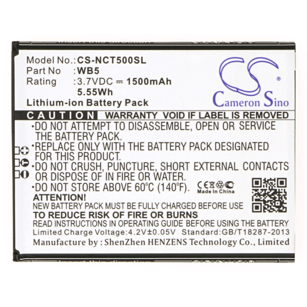 Mobiltelefonbatteri INQ CS-NCT500SL