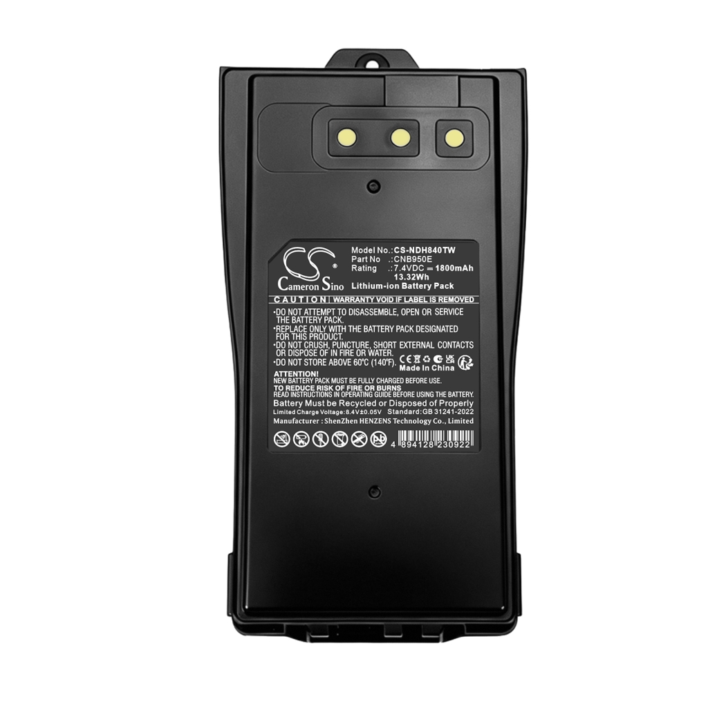 Batteri kompatibel med Entel CS-NDH840TW